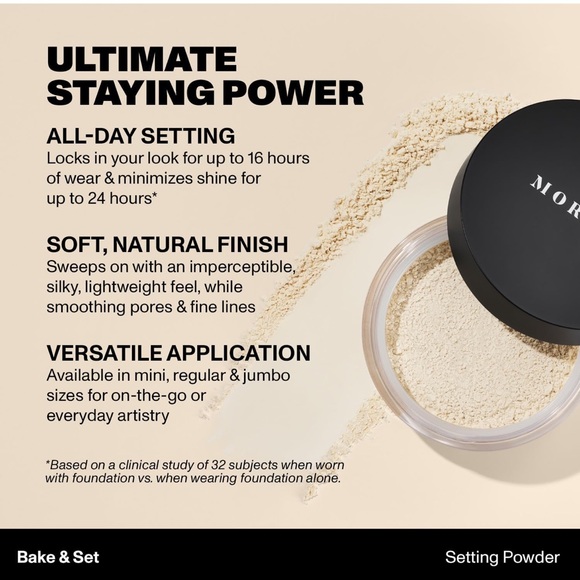 Morphe JUMBO Bake & Set Setting Powder | NIB - Picture 8 of 12
